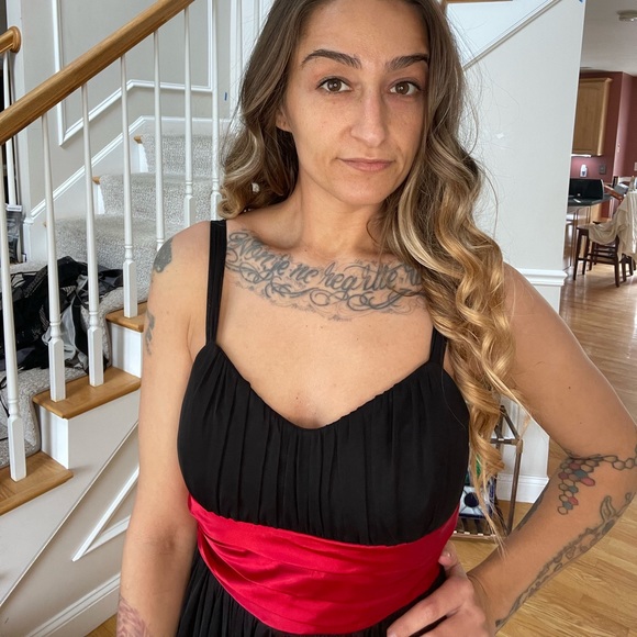 Trixxi Clothing Company Little Black Dress with Red Cache and Bow. - Picture 9 of 9